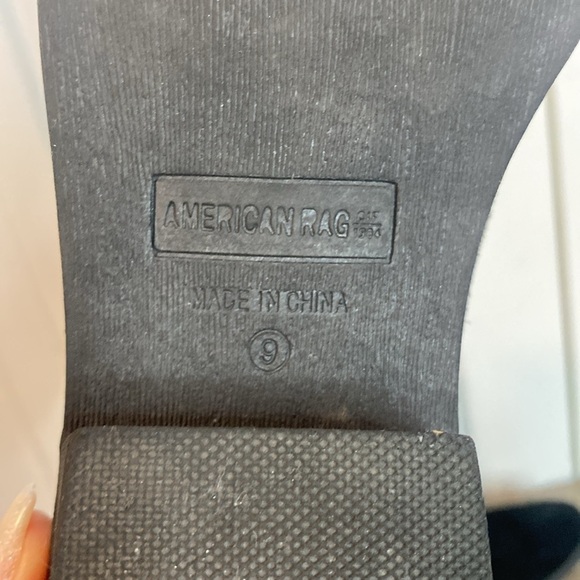 American Rag | Black Suede Women's Western Style Cowgirl Boots - 9 - Picture 3 of 6